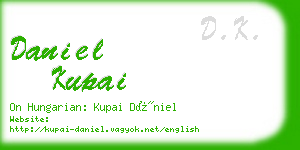 daniel kupai business card